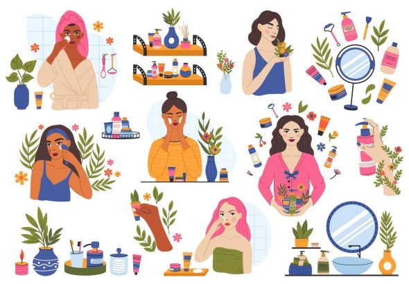 beauty and self care routine