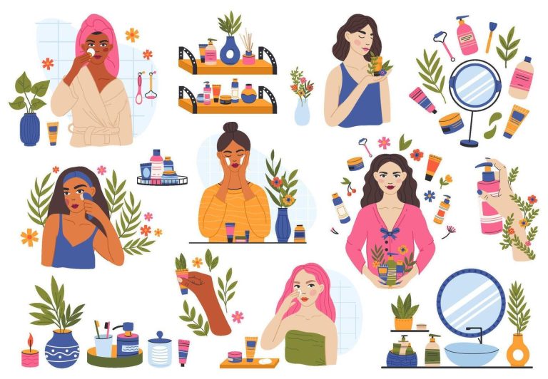 beauty and self care routine